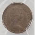 AUSTRALIA 1966 . ONE 1 CENT COIN . ERROR . BROADSTRUCK